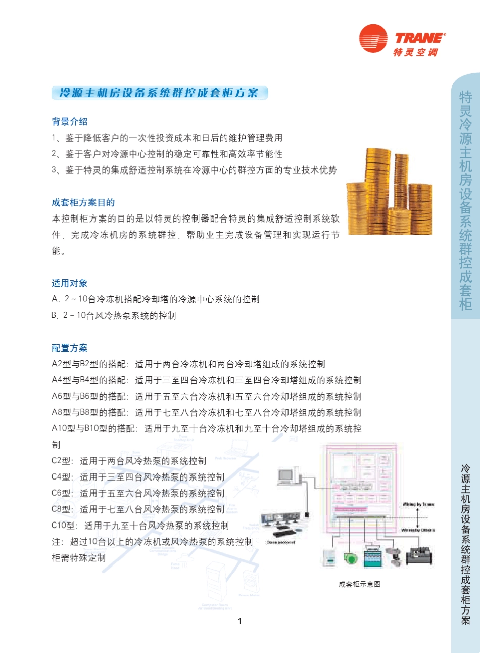 特灵冷源主机房设备系统群控成套柜方案_第3页
