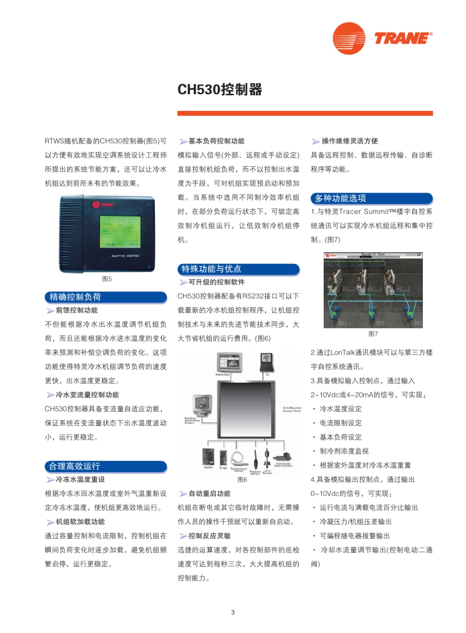 特灵水冷螺杆式冷(热)水机组_第3页