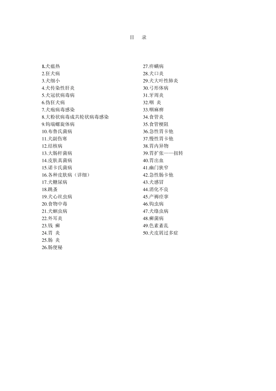 狗狗常见病的症状及治疗方法_第1页