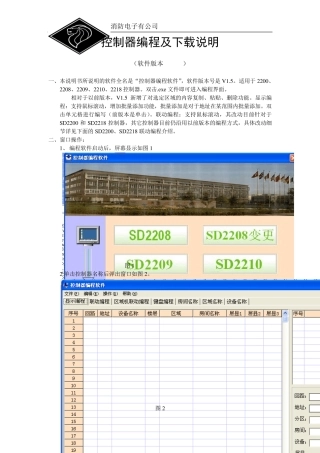 狮岛控制器编程及下载说明(V1.5)