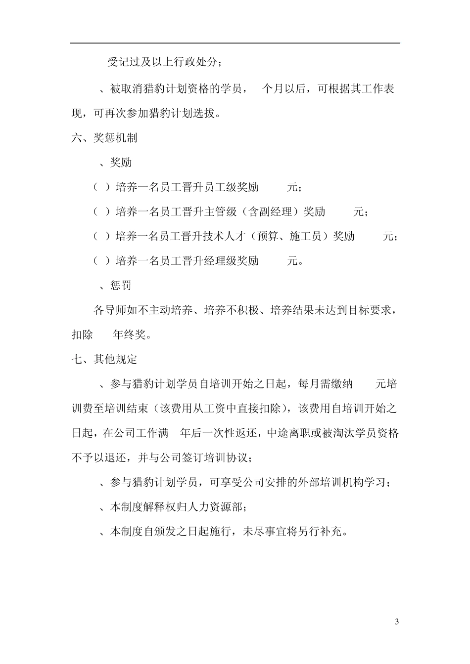 猎豹计划(优秀员工培养计划)_第3页