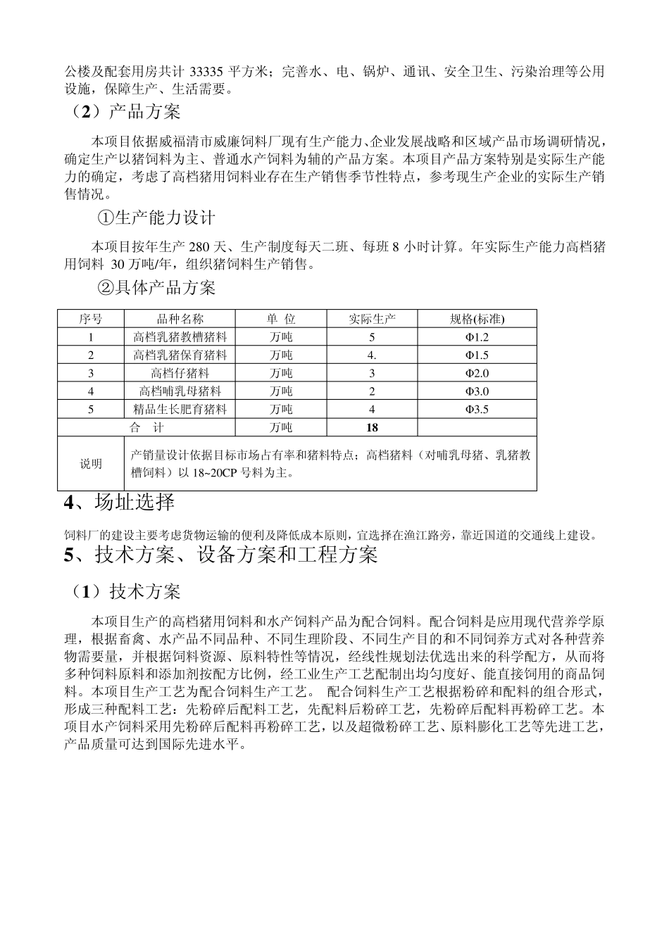 猪饲料厂可行性报告_第2页
