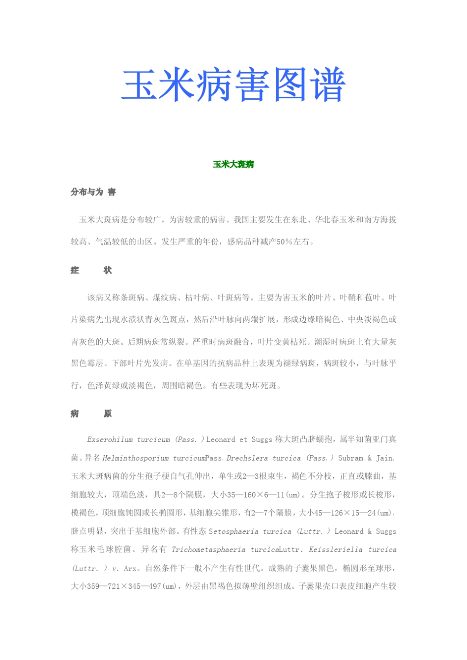 玉米病害图谱_第1页