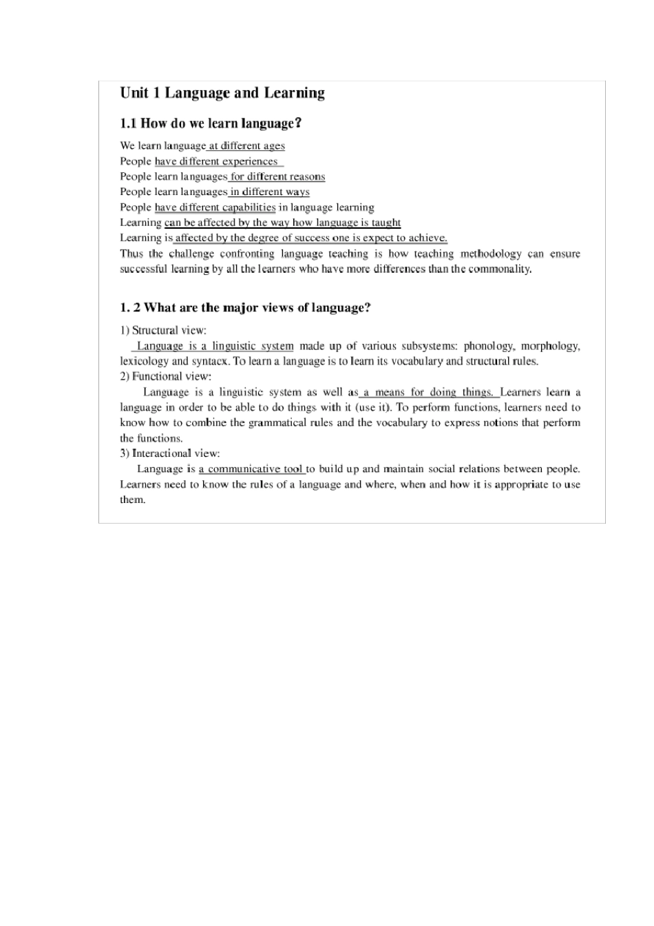 王蔷《英语教学法教程》笔记_第1页