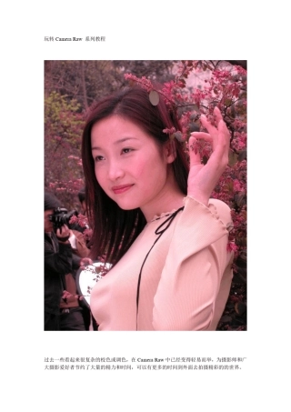 玩转CameraRaw系列教程