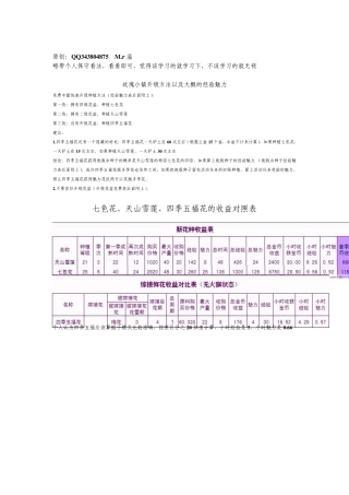 玫瑰小镇历史最牛经验总汇
