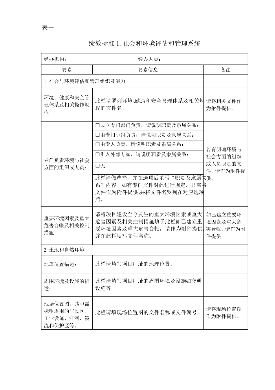 环境与社会风险尽职调查表_第2页