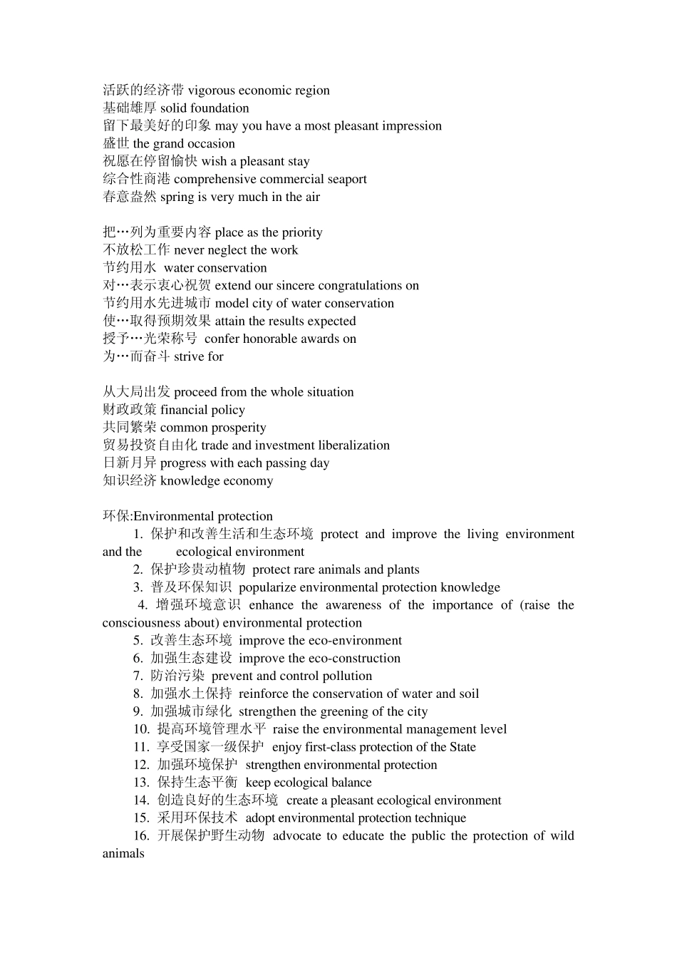 环境保护英文单词_第3页