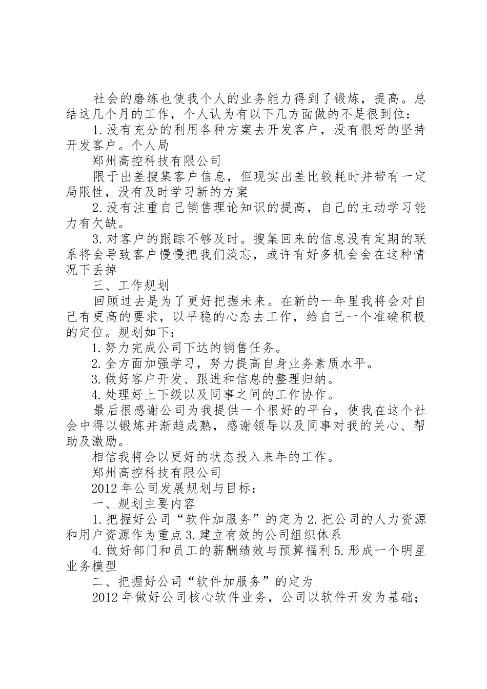 个人总结、公司规划与目标_第2页