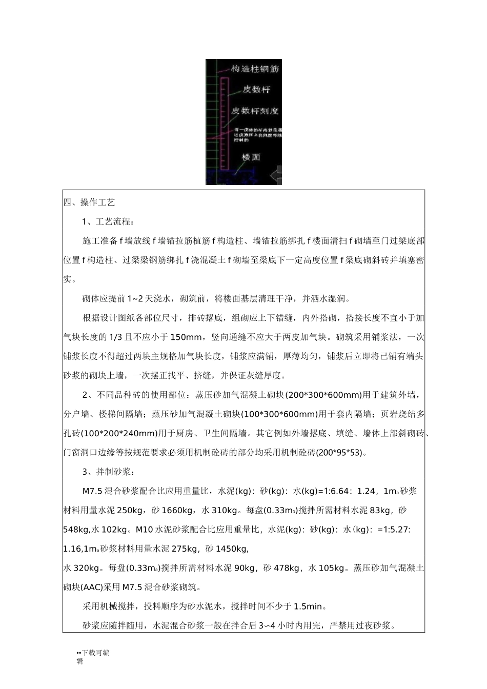 墙体砌筑技术交底大全_第2页