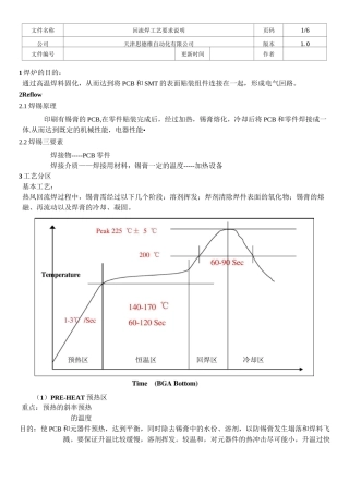回流焊工艺要求