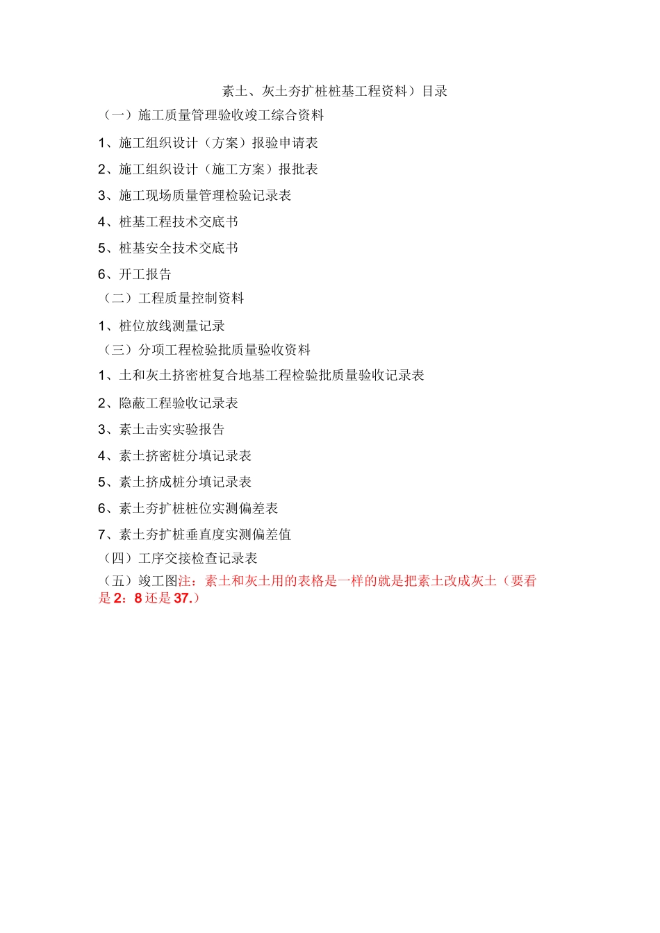 素土灰土挤密桩桩基资料目录_第1页