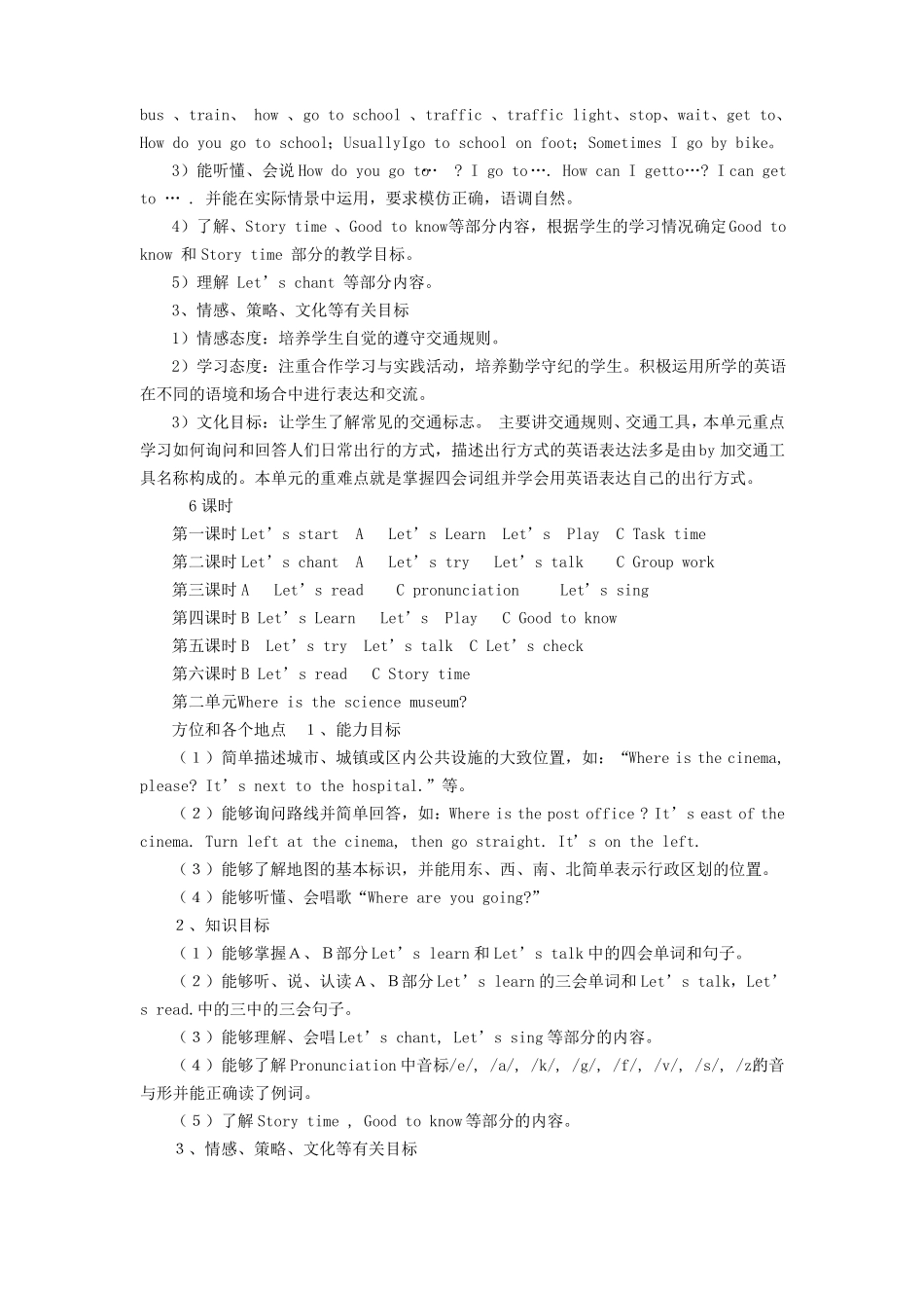 六年级英语课程纲要_第2页