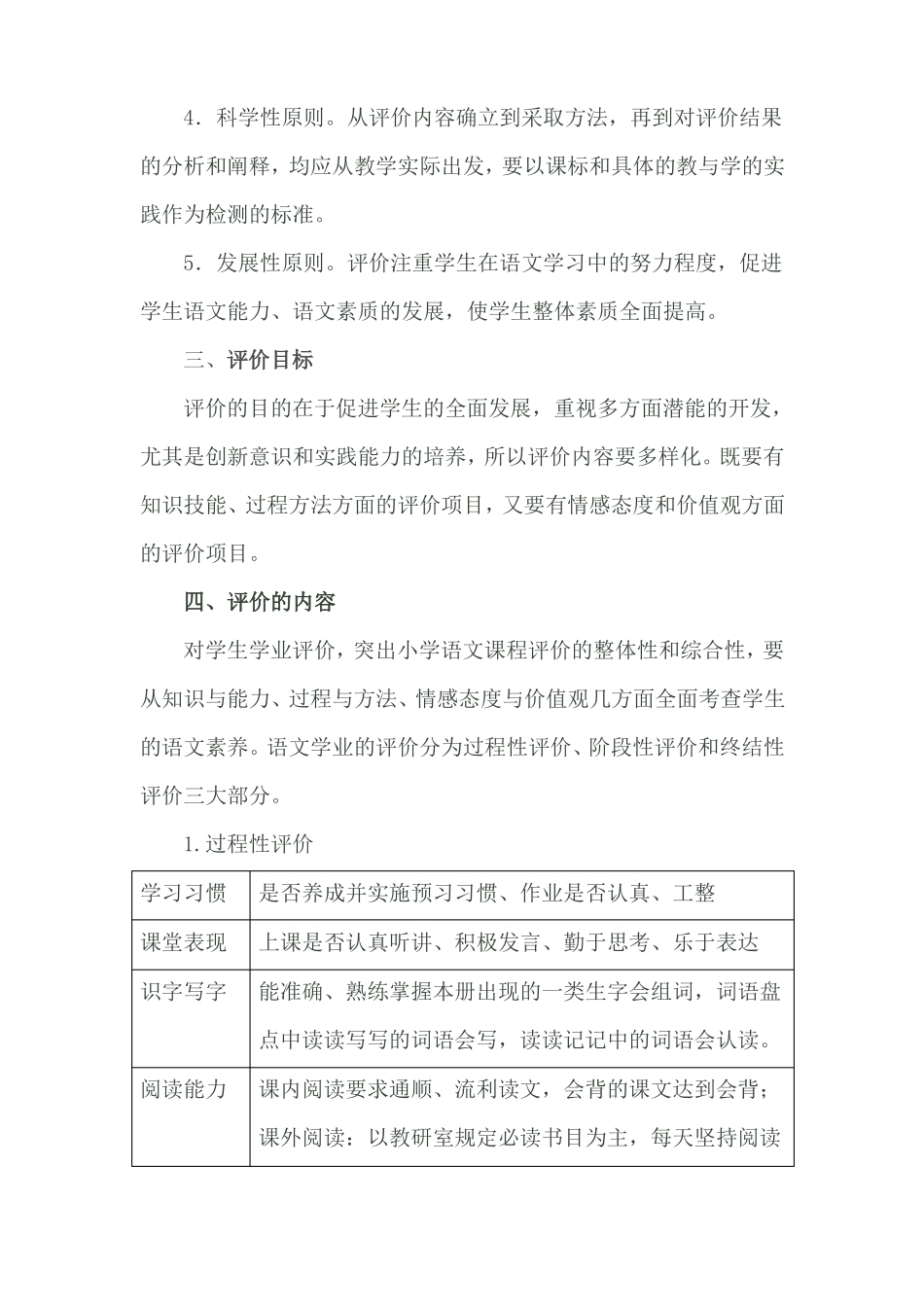 六年级语文学业质量评价方案_第2页