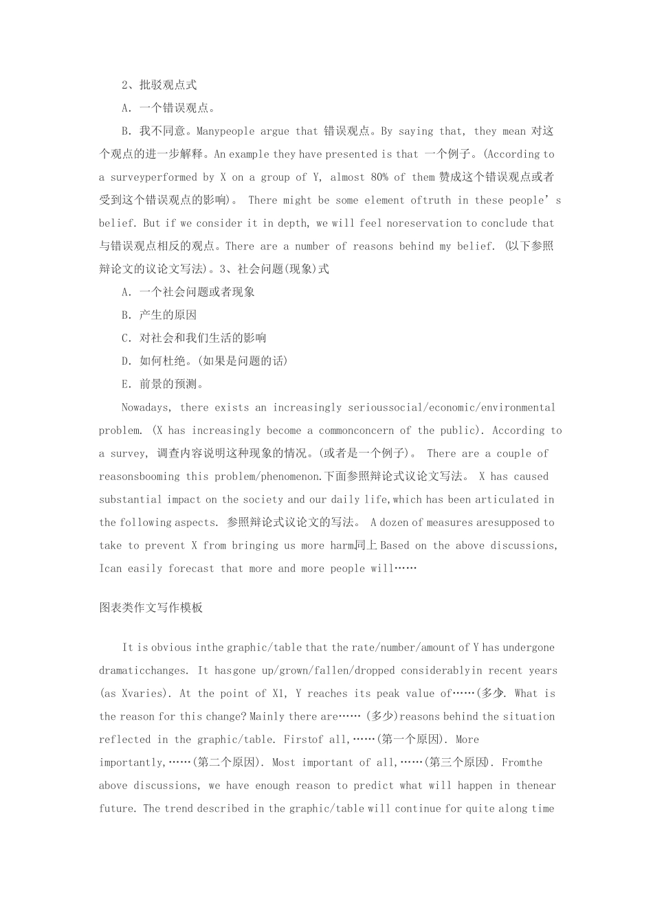 六级作文模板加开头结尾过度好句子范文_第2页