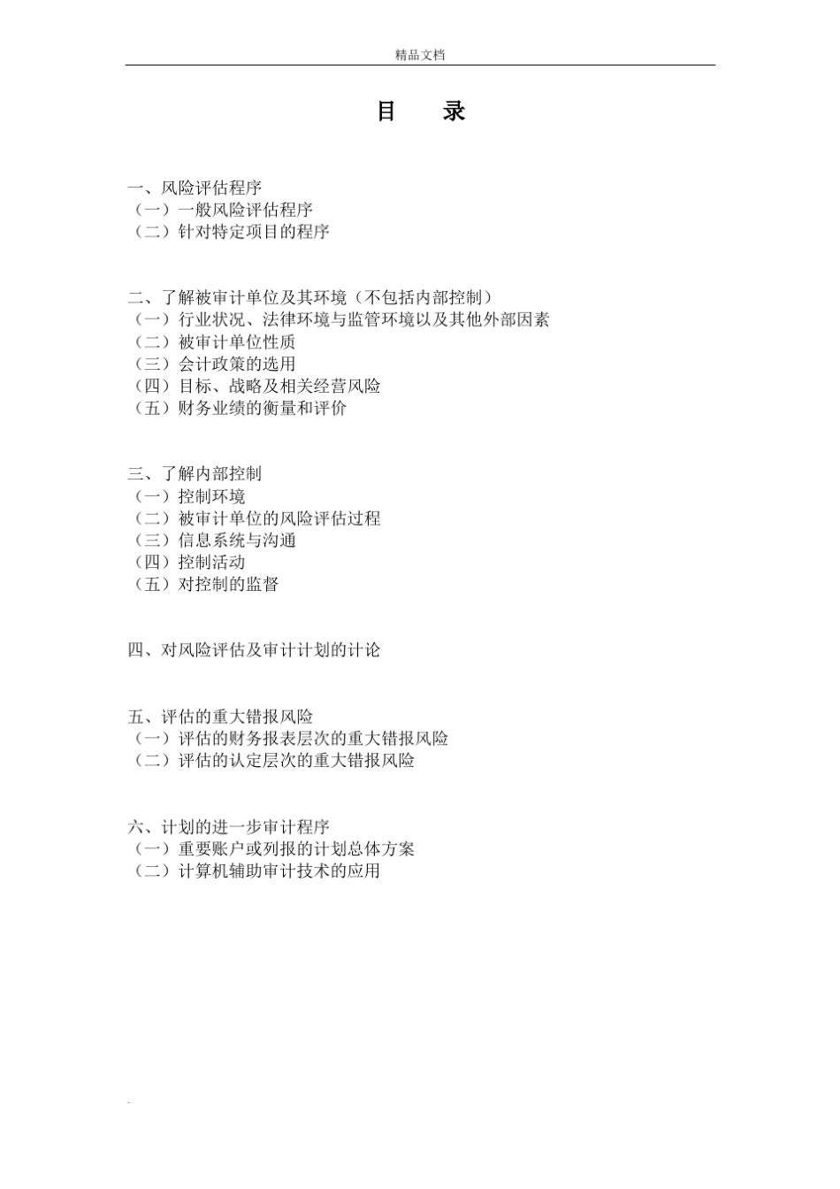 具体审计计划范本_第2页