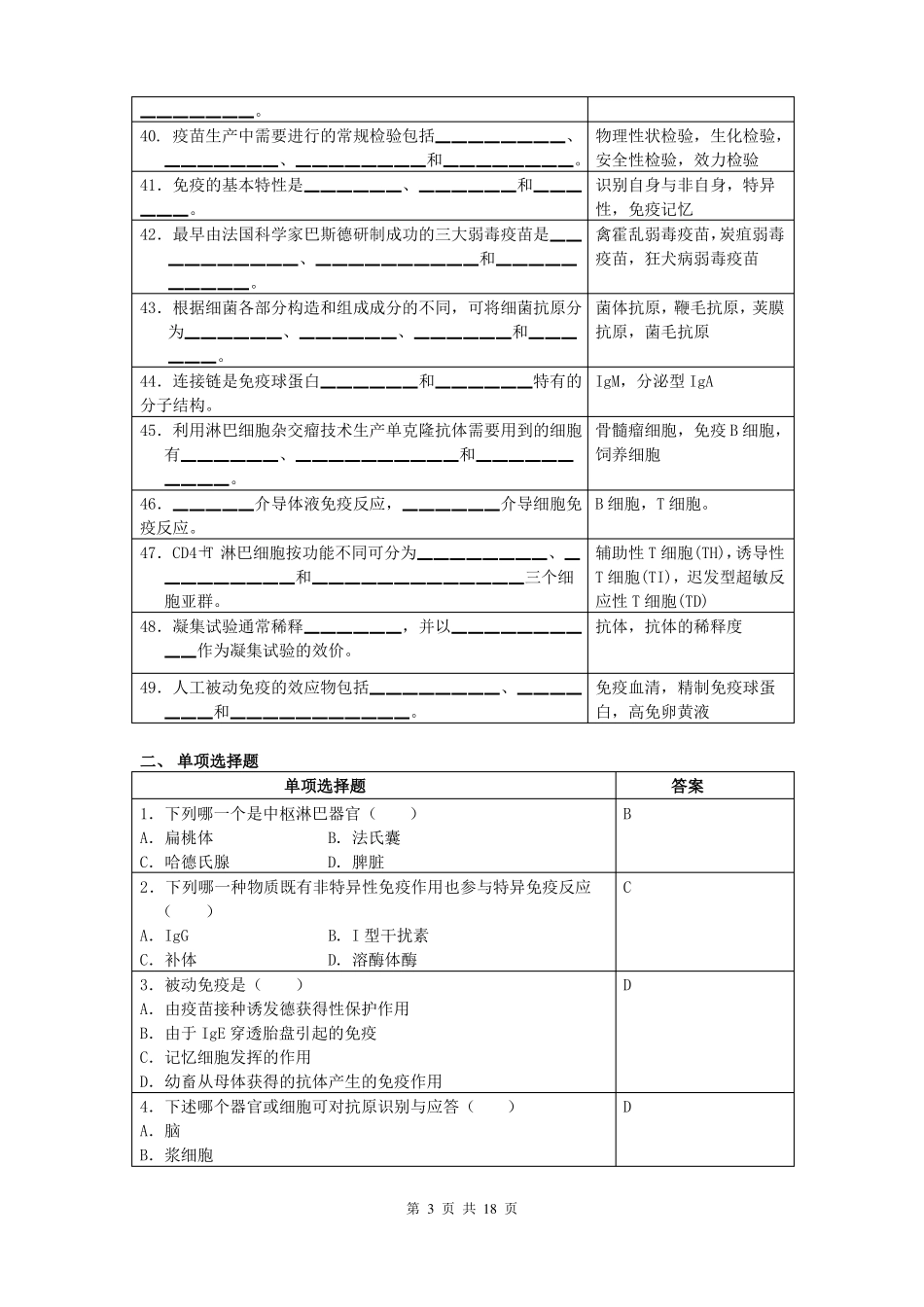 兽医免疫学试题库_第3页