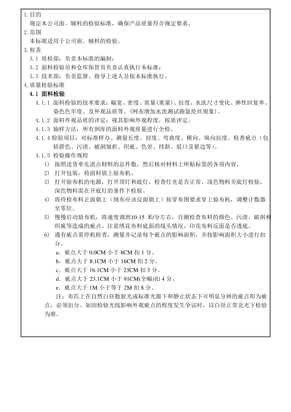 内衣厂物料检验标准_第2页