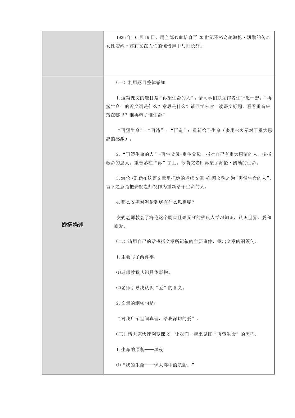 再塑生命的人重难点妙招设计单_第2页