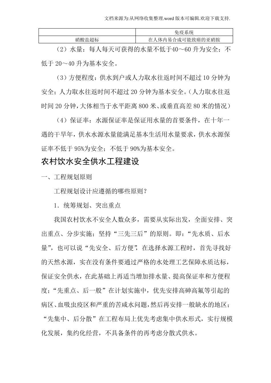 农村饮水安全知识_第3页