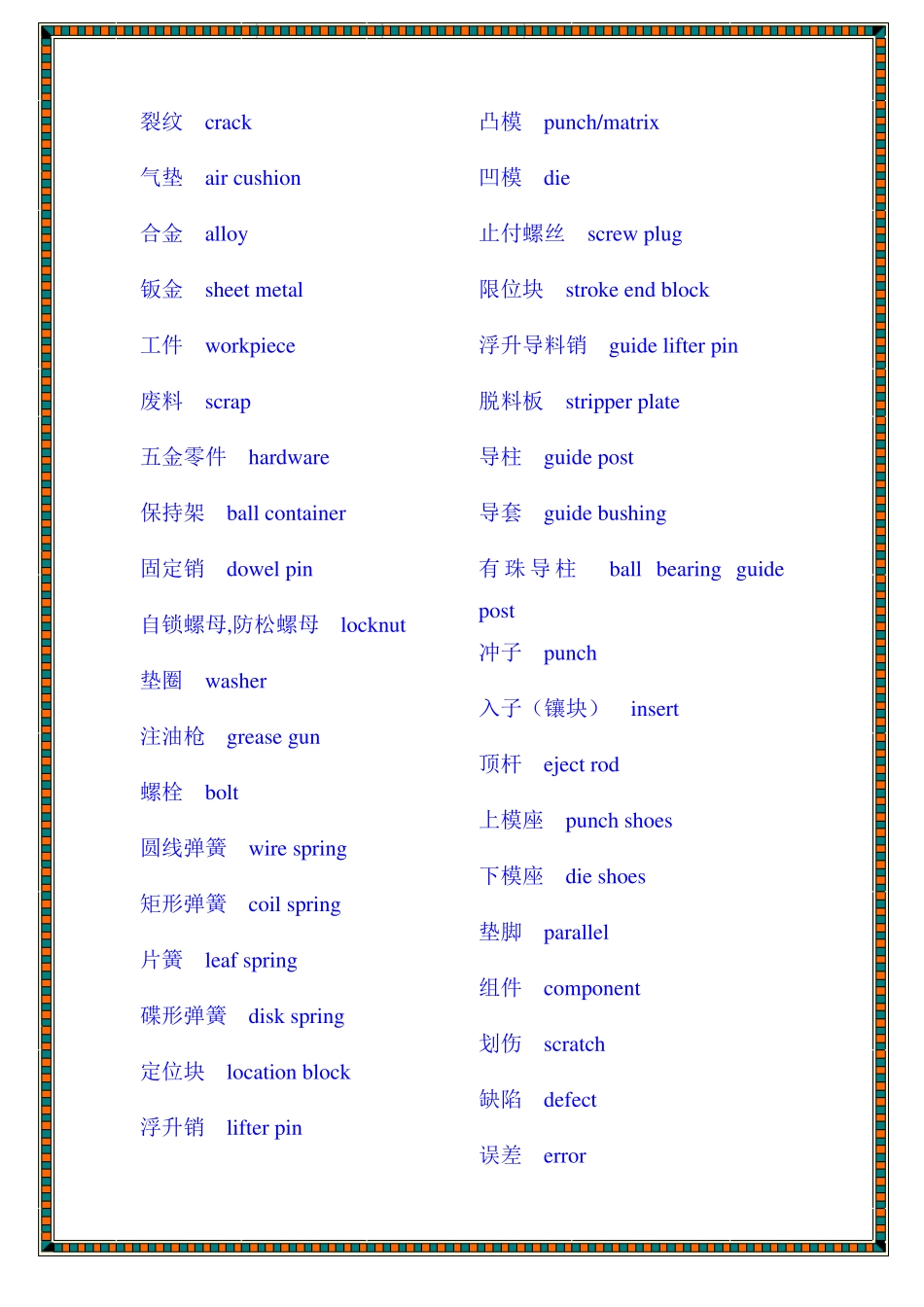 冲压英语词汇_第3页