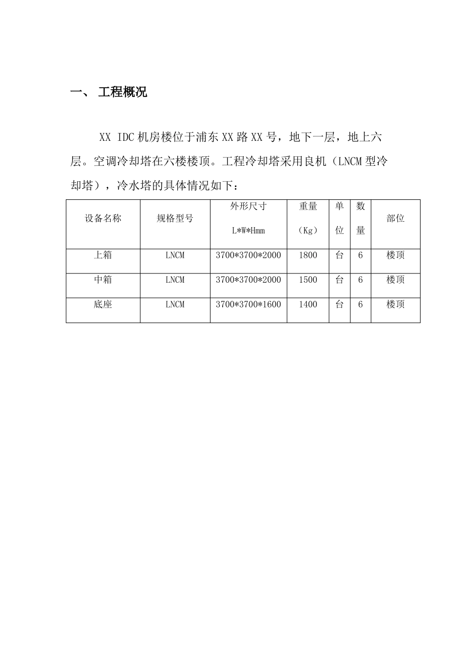 冷却塔冷水机组吊装方案_第3页