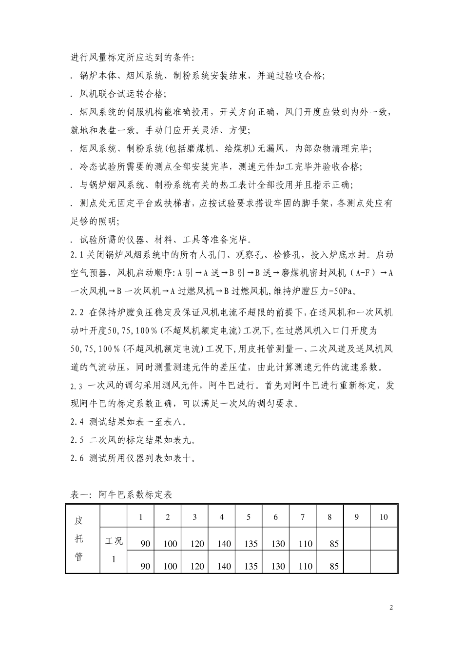 冷态风量标定调试报告_第2页