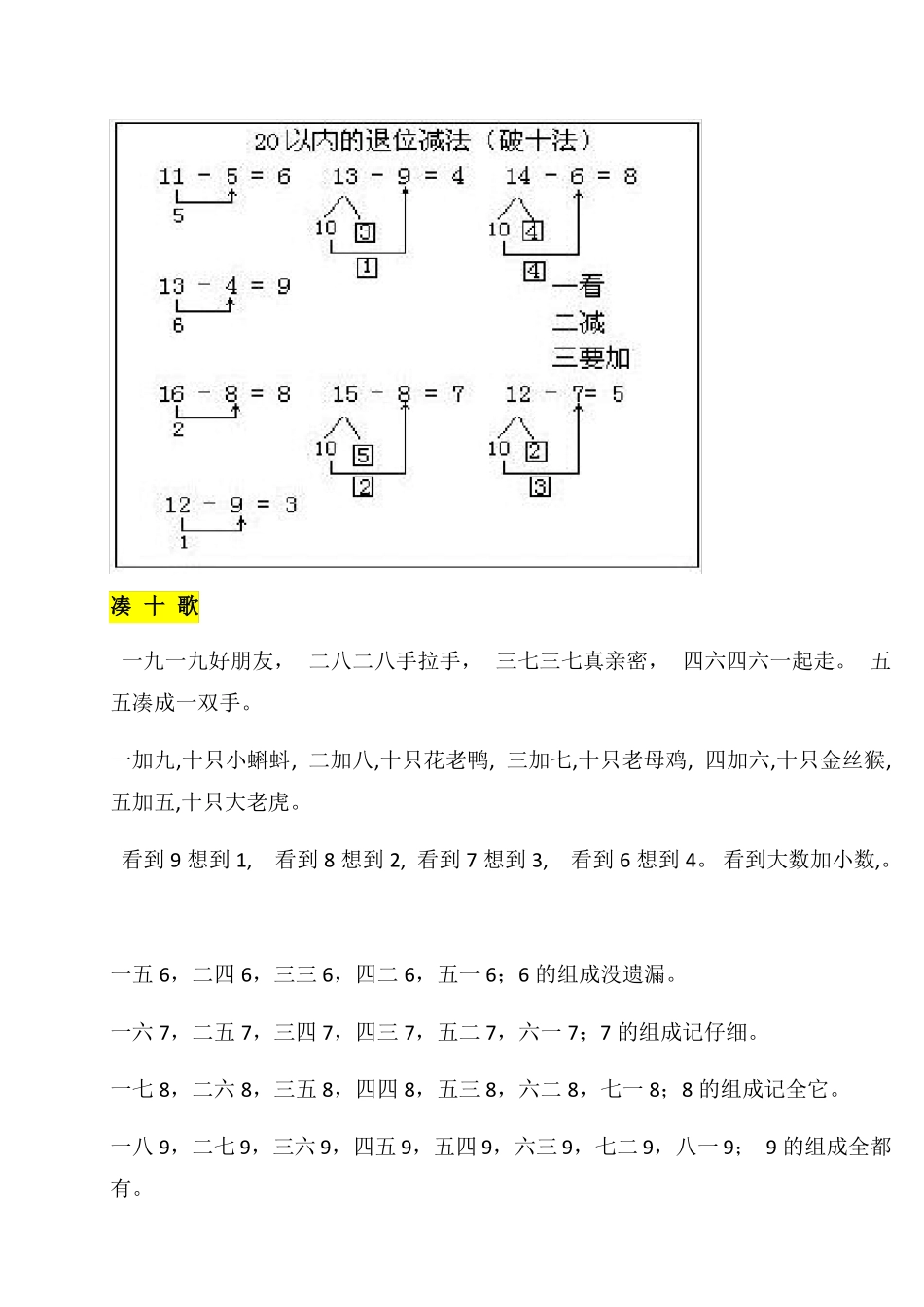 凑十法-破十法-借十法-练习题_第3页