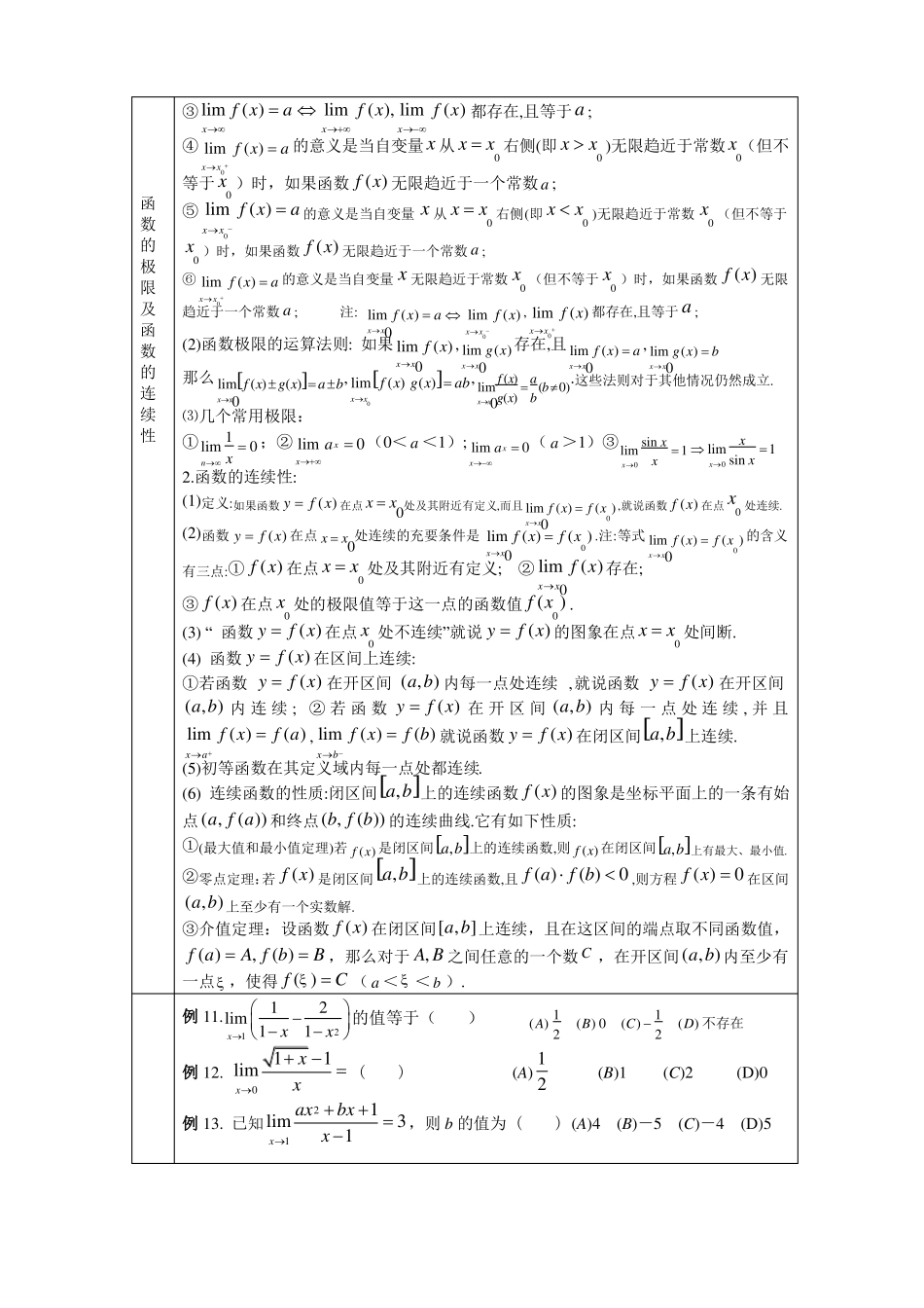 函数极限与导数基础_第3页