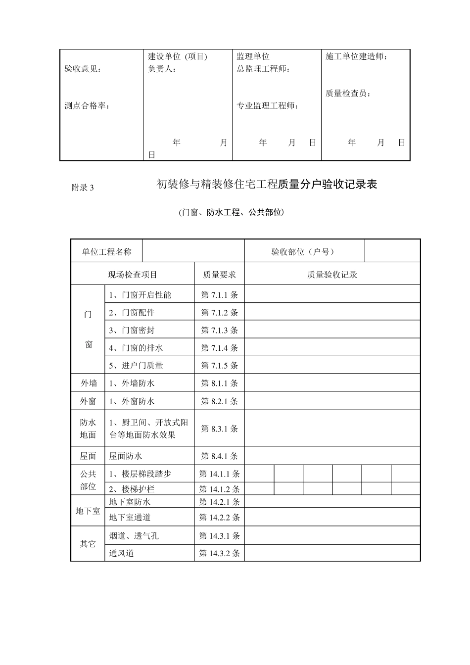 分户验收表格最新全套_第3页