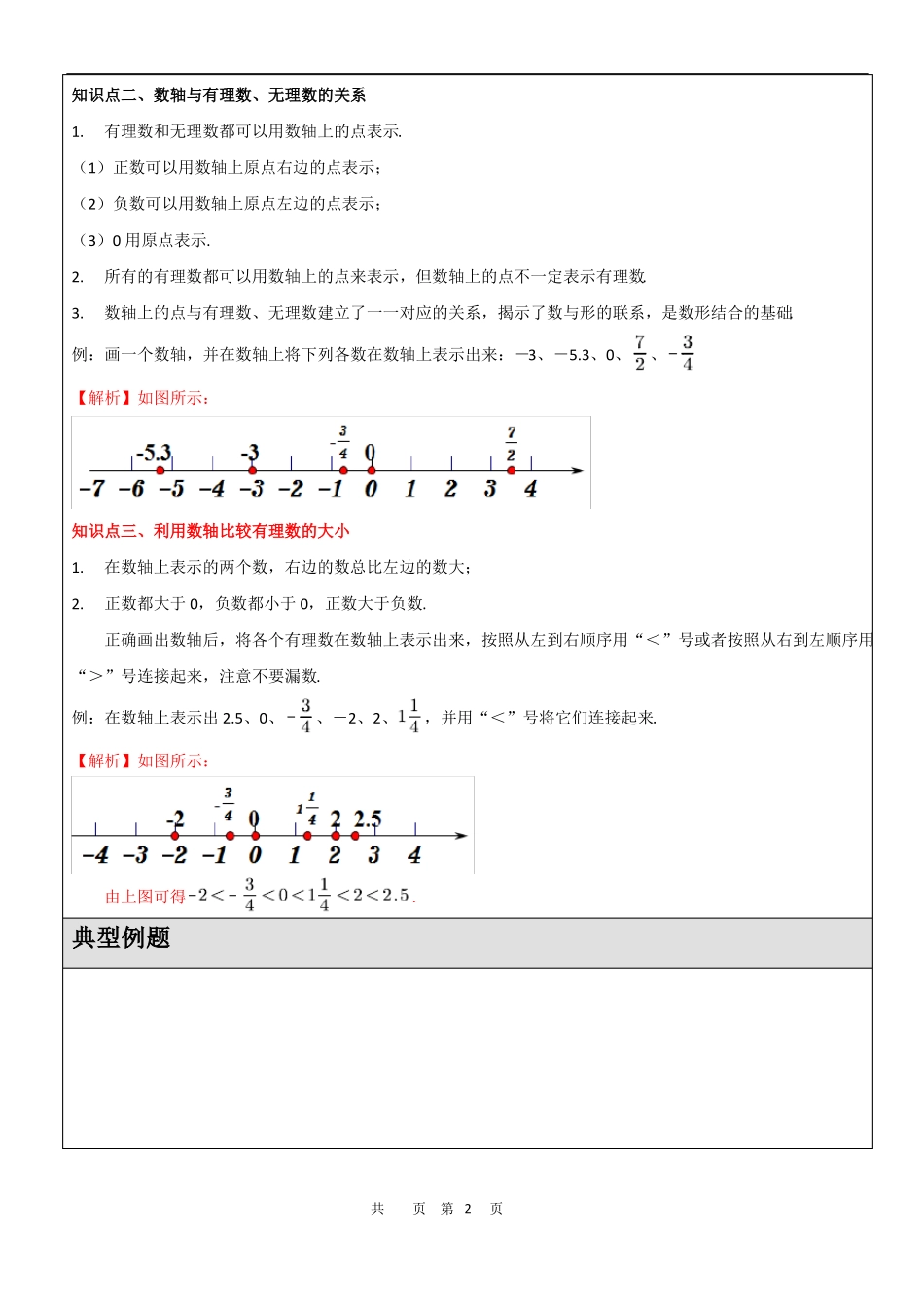初一-数轴重难点题型归纳_第2页