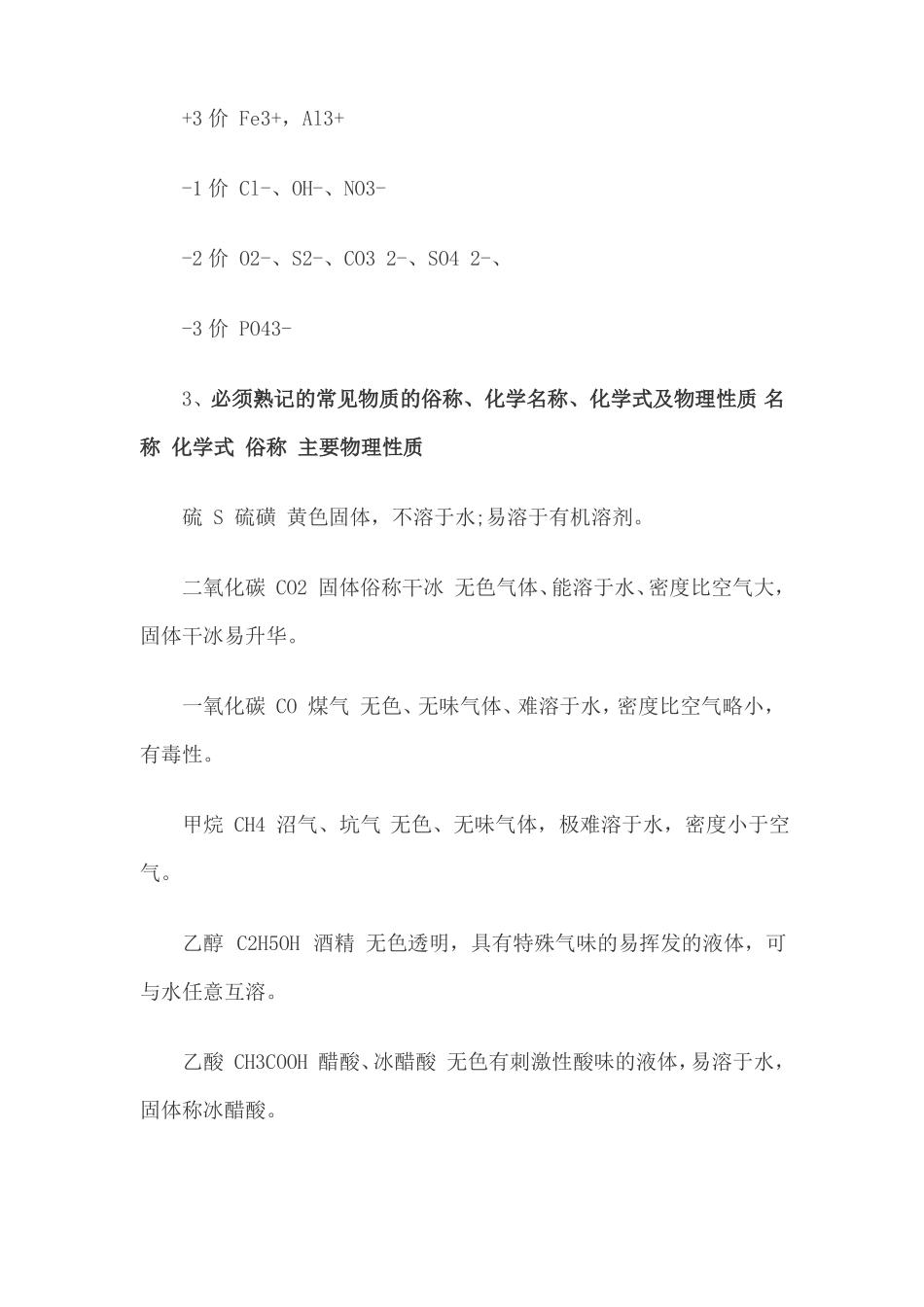 初三化学必背知识点总结_第2页