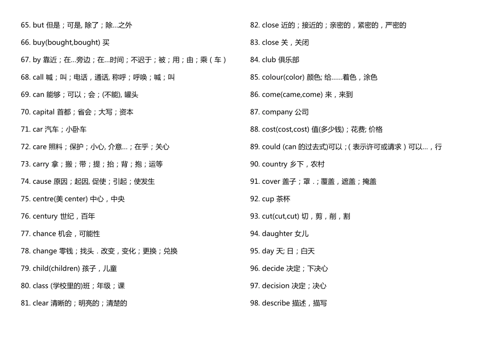 初中中考高频英语单词_第3页