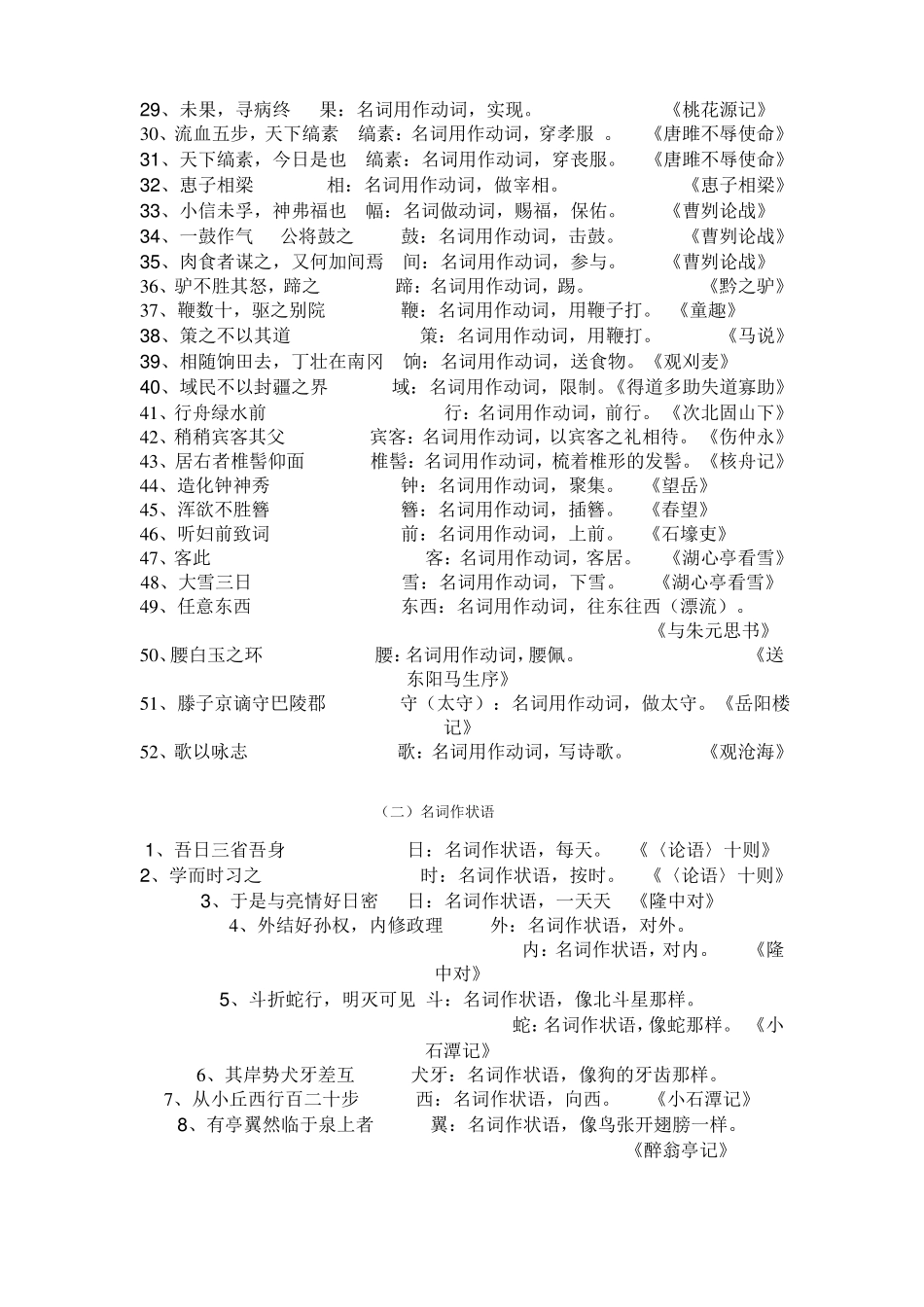 初中文言文_词类活用_第2页