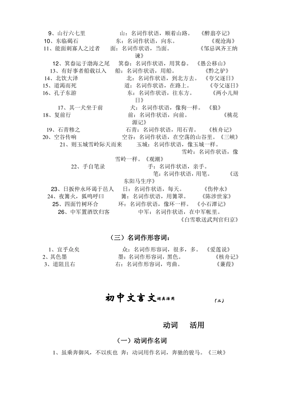 初中文言文_词类活用_第3页