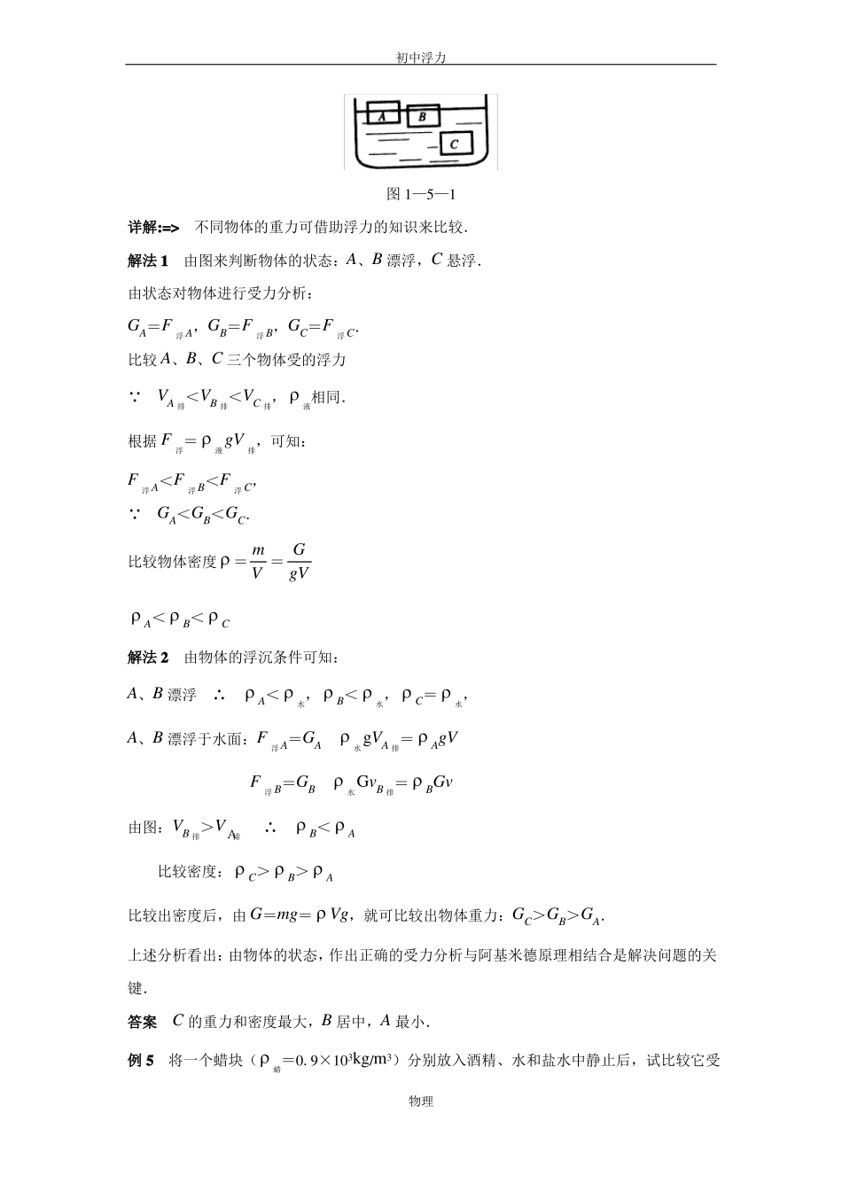 初中物理典型例题浮力_第3页