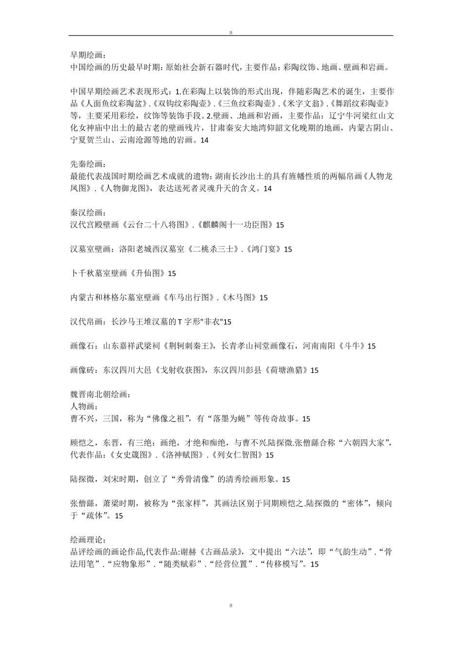 初中美术学科知识重点_第1页