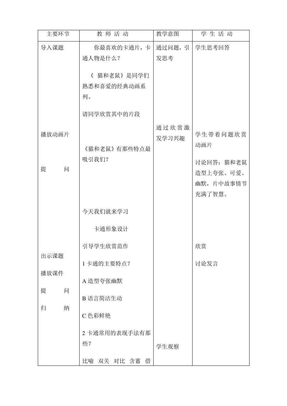 初中美术教学设计_第2页