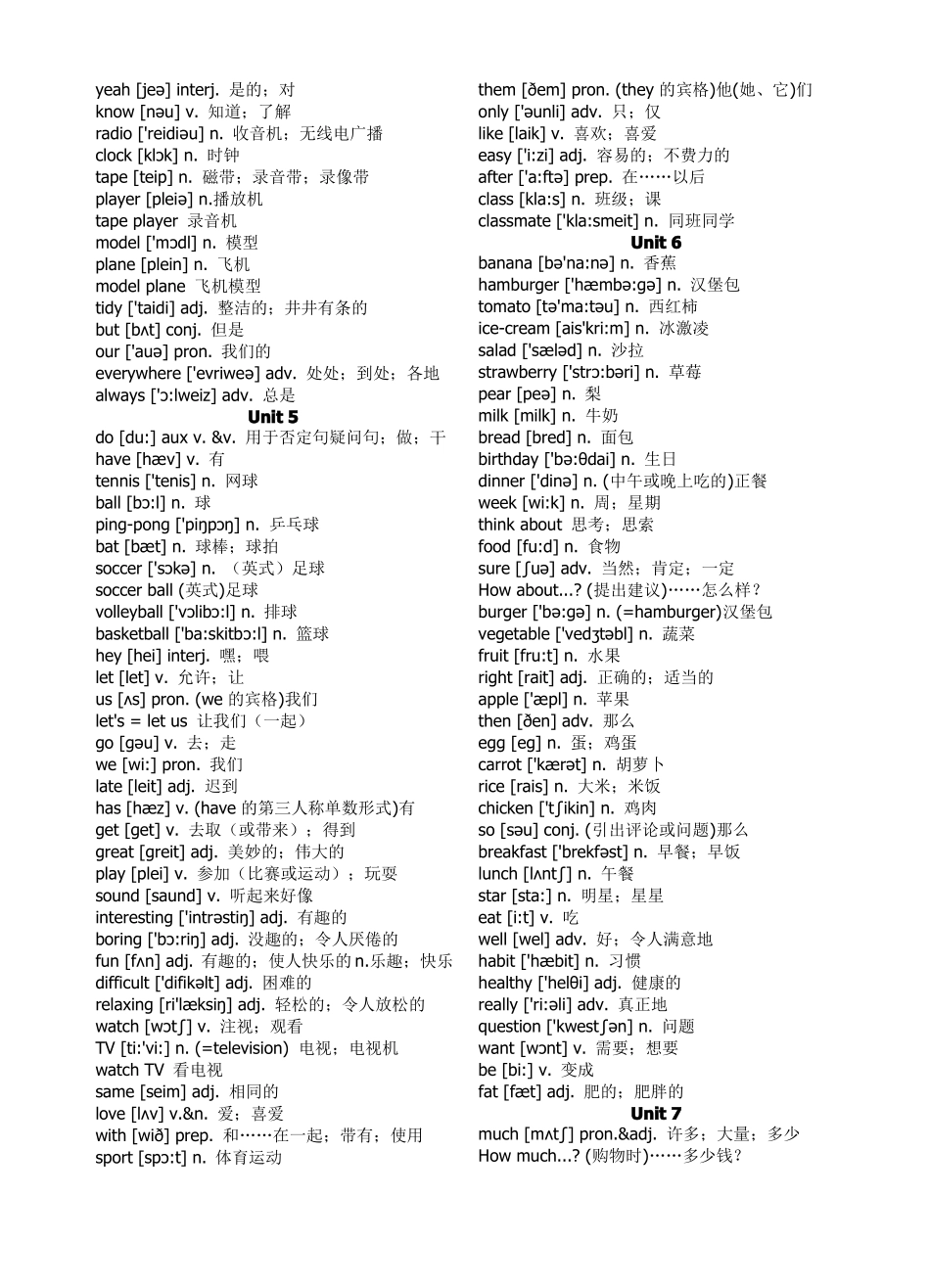 初中英语单词_第3页