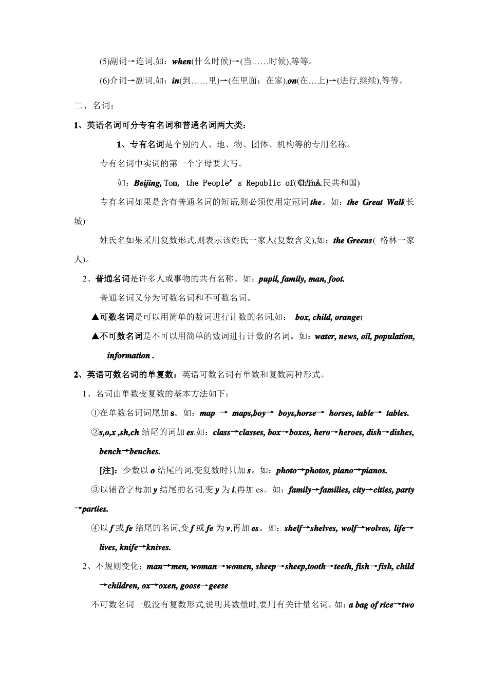 初中英语语法大全知识点总结可打印_第3页