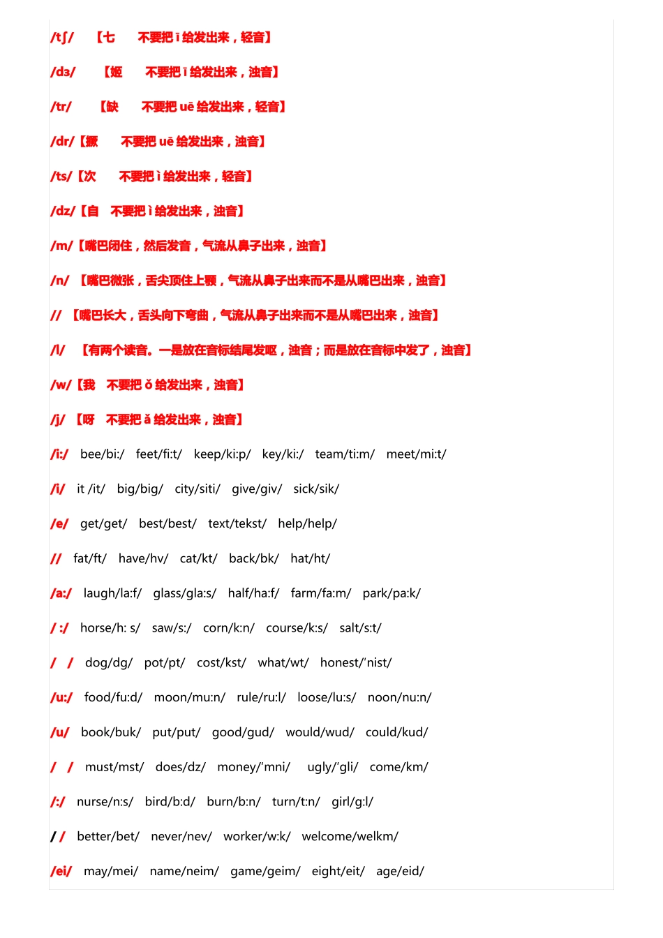 初中英语音标教学教案大全_第3页