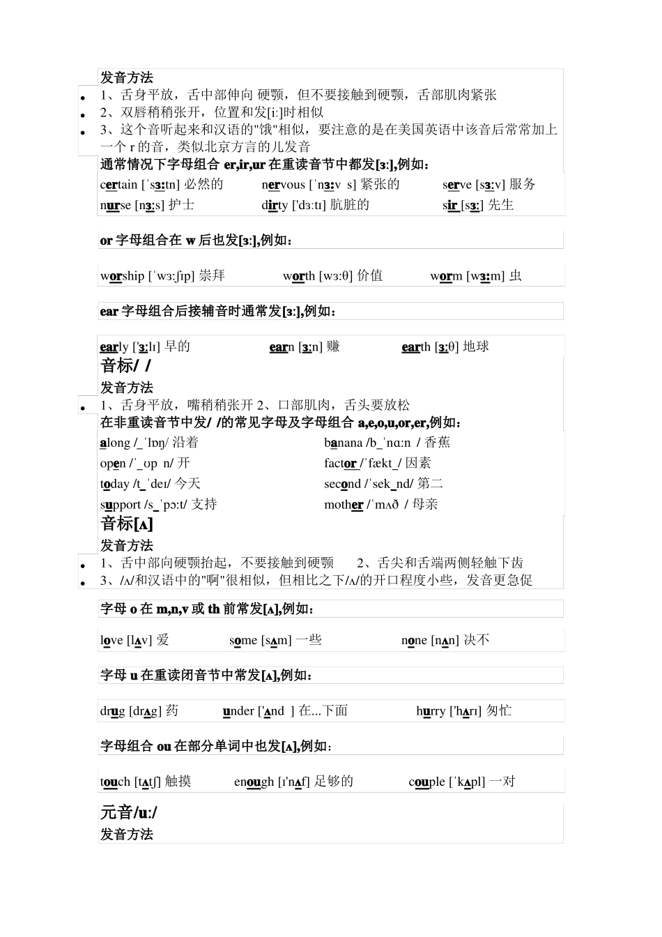 初中英语音标教学详细资料_第3页