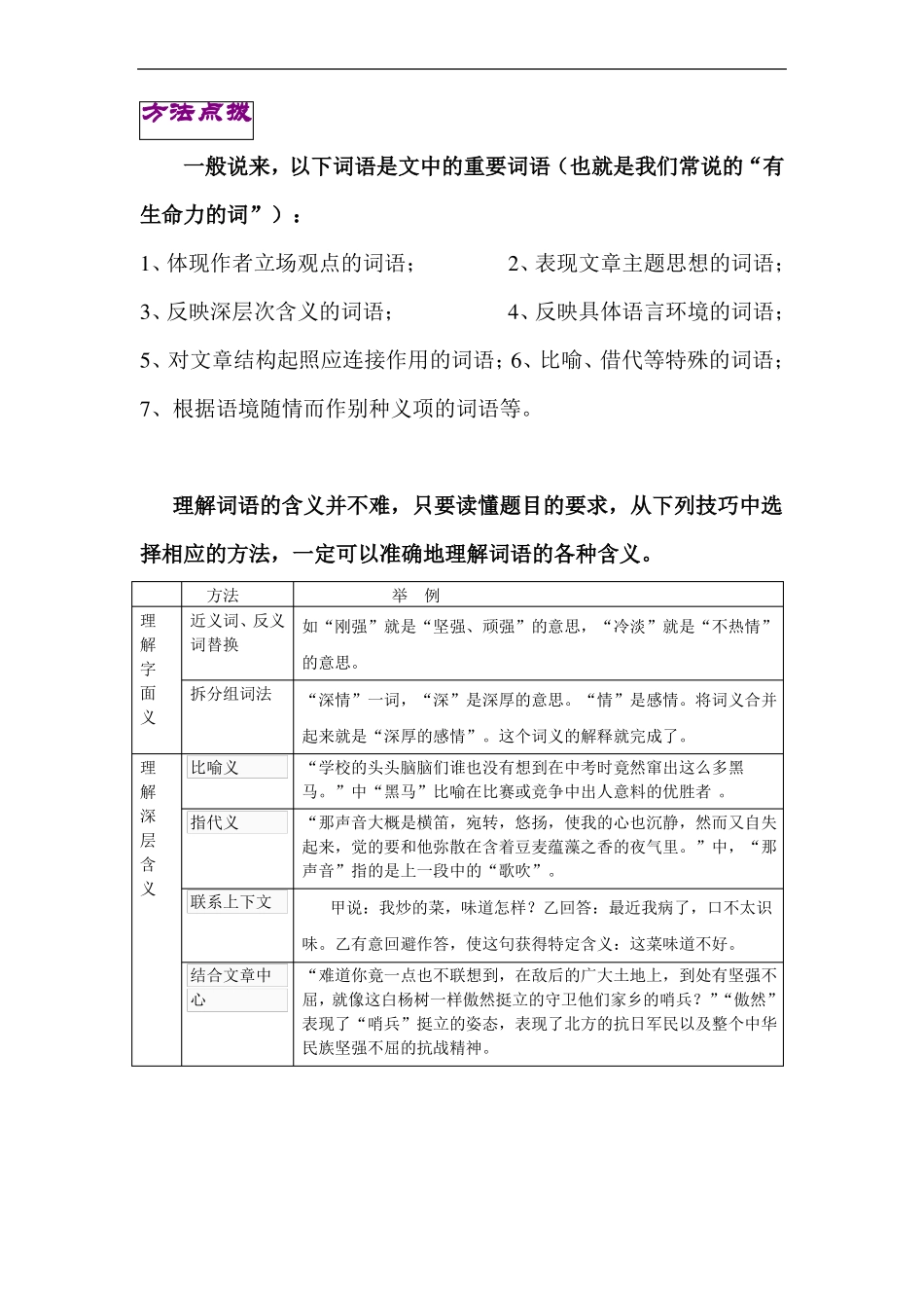 初中阅读—词语理解_第3页