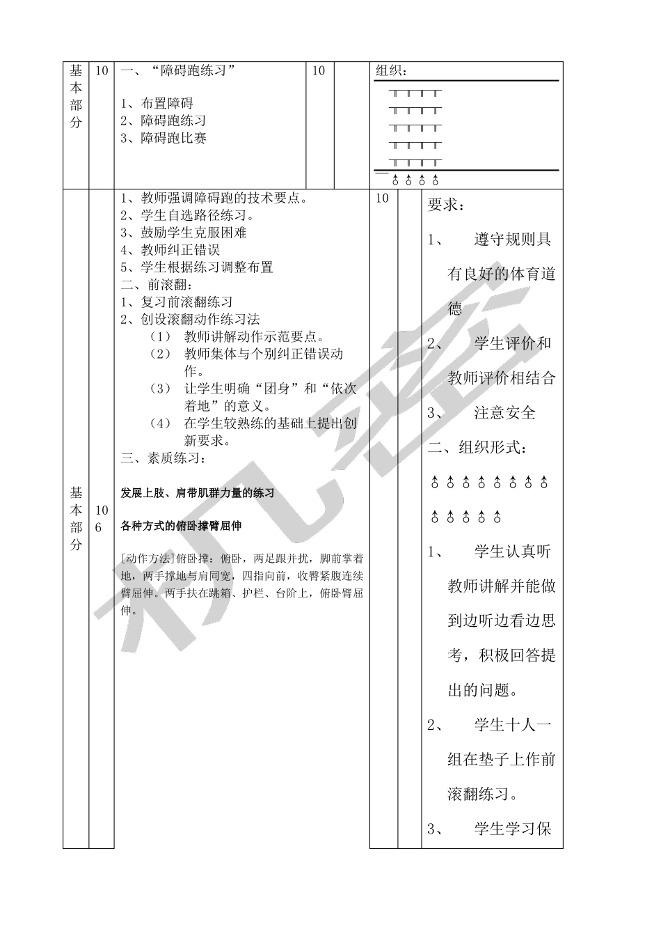 初二体育课全套教案_第3页