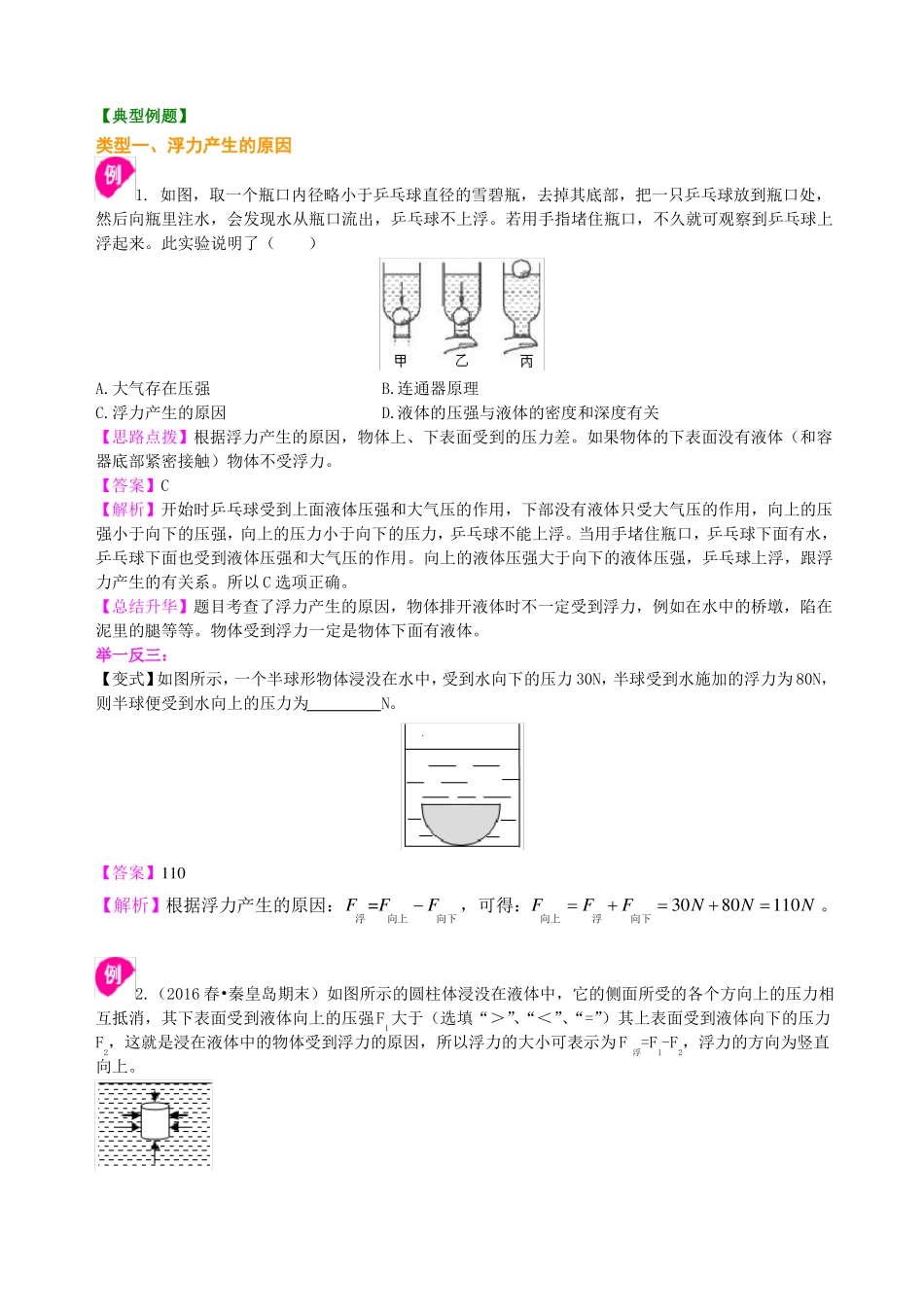 初二物理浮力知识讲解_第3页