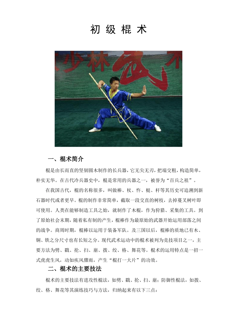 初级棍术详解_第1页