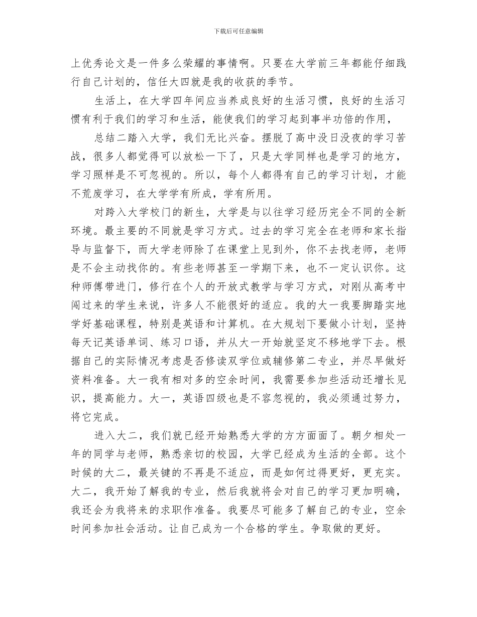 2024年大学四年学习总结范文_第2页
