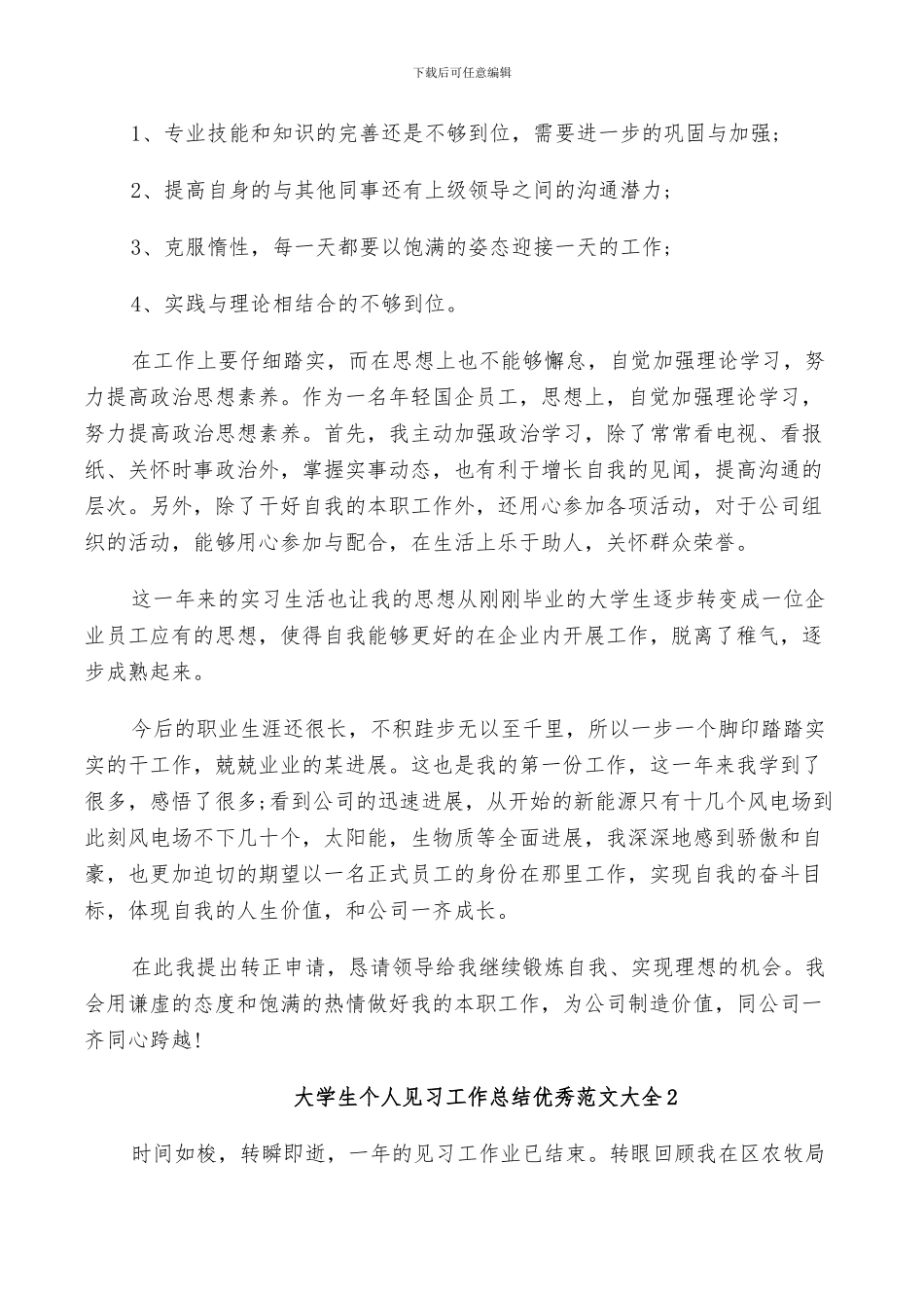 2024年大学生个人见习工作总结范文_第3页