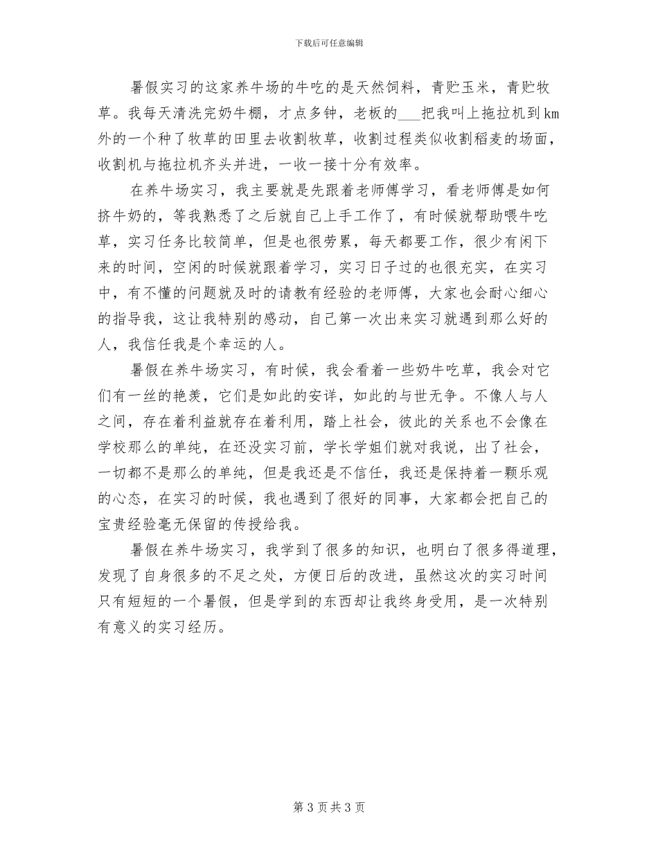 2024年大学生在公司实习工作总结_第3页