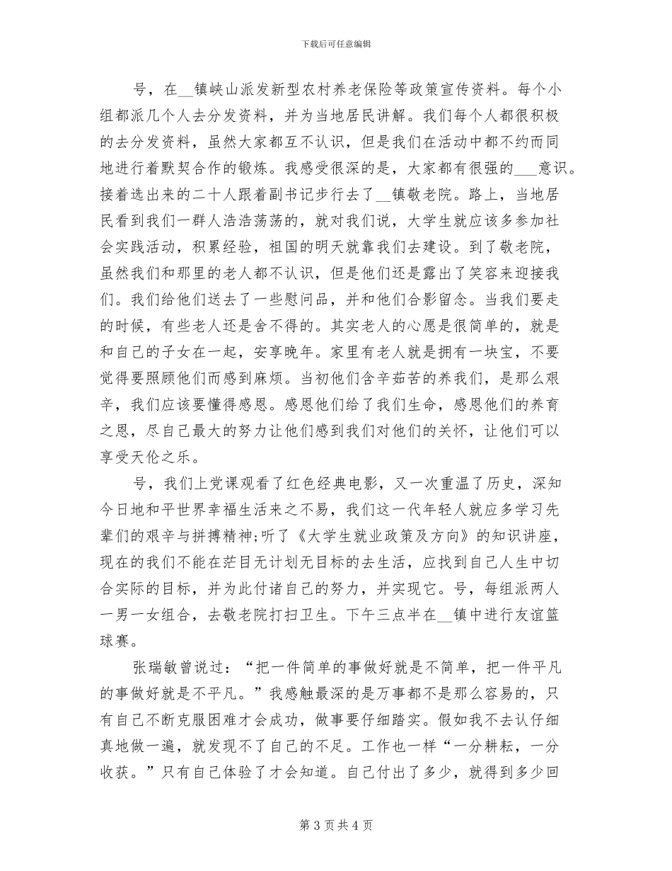 2024年大学生寒假实践总结_第3页